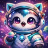 Colorful geometric unicorn avatar with vibrant colors and friendly expression